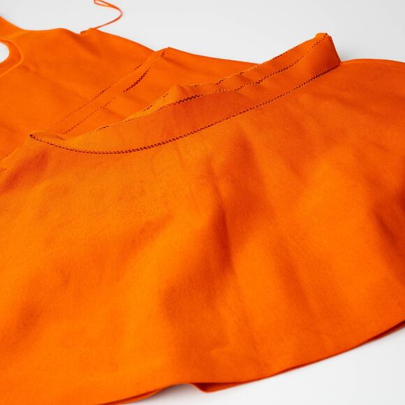 SIMKHAI Louella Midi Dress in Orange - Picture 9 of 11